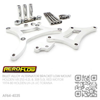 AEROFLOW BILLET ALLOY ALTERNATOR BRACKET RHS LOW MOUNT [HOLDEN V8 253 4.2L & 308 5.0L RED MOTOR]