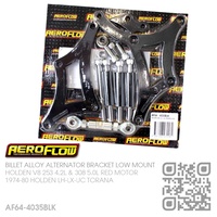 AEROFLOW BILLET ALLOY ALTERNATOR BRACKET RHS LOW MOUNT [HOLDEN V8 253 4.2L & 308 5.0L RED MOTOR]