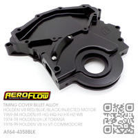 AEROFLOW BILLET ALLOY TIMING COVER [HOLDEN V8 RED/BLUE/BLACK/INJECTED MOTOR]