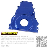 AEROFLOW BILLET ALLOY TIMING COVER TWO PIECE [HOLDEN V8 GEN III LS1 5.7L, GEN IV LS2 6.0L & LS3 6.2L MOTOR]