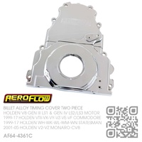 AEROFLOW BILLET ALLOY TIMING COVER TWO PIECE [HOLDEN V8 GEN III LS1 5.7L, GEN IV LS2 6.0L & LS3 6.2L MOTOR]