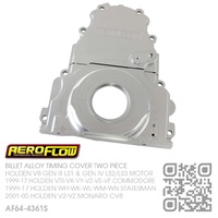 AEROFLOW BILLET ALLOY TIMING COVER TWO PIECE [HOLDEN V8 GEN III LS1 5.7L, GEN IV LS2 6.0L & LS3 6.2L MOTOR]