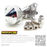 AEROFLOW BILLET ALLOY POWER STEER DELETE PULLEY [HOLDEN V8 GEN III LS1 5.7L, GEN IV LS2 6.0L & LS3 6.2L MOTOR]