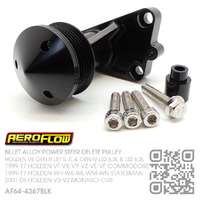 AEROFLOW BILLET ALLOY POWER STEER DELETE PULLEY [HOLDEN V8 GEN III LS1 5.7L, GEN IV LS2 6.0L & LS3 6.2L MOTOR]