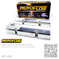 AEROFLOW FABRICATED ALLOY ROCKER COVERS [CHEV V8 307-327-350-400 SMALL BLOCK MOTOR]