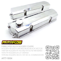 AEROFLOW FABRICATED ALLOY ROCKER COVERS [HOLDEN V8 253 4.2L & 308 5.0L RED/BLUE/BLACK MOTOR]