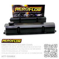 AEROFLOW FABRICATED ALLOY ROCKER COVERS [HOLDEN V8 253 4.2L & 308 5.0L RED/BLUE/BLACK MOTOR]