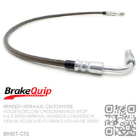 BRAKEQUIP BRAIDED STAINLESS HYDRAULIC CLUTCH HOSE [FE-FC-FB-EK-EJ-EH-HD-HR][4 or 5 SPEED CONVERSION][CARBON FIBRE]