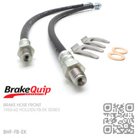 BRAKEQUIP RUBBER HYDRAULIC BRAKE HOSE FRONT KIT [FB-EK]