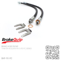 BRAKEQUIP RUBBER HYDRAULIC BRAKE HOSE FRONT KIT [FX-FC]