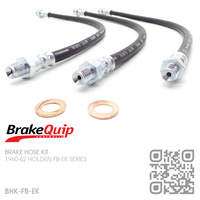 BRAKEQUIP RUBBER HYDRAULIC BRAKE HOSE KIT [FB-EK]