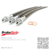 BRAKEQUIP RUBBER HYDRAULIC BRAKE HOSE KIT [FX-FC][HEAVY DUTY]