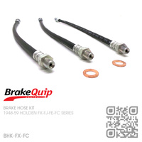 BRAKEQUIP RUBBER HYDRAULIC BRAKE HOSE KIT [FX-FC]