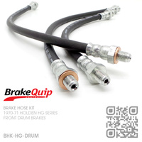 BRAKEQUIP RUBBER HYDRAULIC BRAKE HOSE KIT [HG][DRUM]