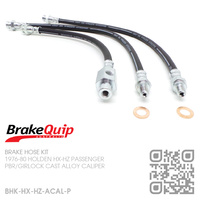 BRAKEQUIP RUBBER HYDRAULIC BRAKE HOSE KIT [HX-HZ PASSENGER][ALLOY CALIPER]