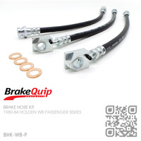 BRAKEQUIP RUBBER HYDRAULIC BRAKE HOSE KIT [WB PASSENGER]