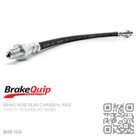 BRAKEQUIP RUBBER HYDRAULIC BRAKE HOSE REAR [HG][CHASSIS to AXLE]