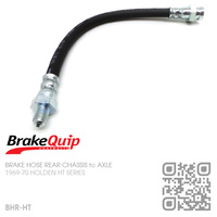 BRAKEQUIP RUBBER HYDRAULIC BRAKE HOSE REAR [HT][CHASSIS to AXLE]