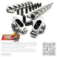 CROW CAMS PERFORMANCE 1.5 RATIO STAINLESS 7/16" ROLLER ROCKERS [CHEV V8 307-327-350 SMALL BLOCK MOTOR]