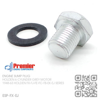 PREMIER SUMP PLUG STANDARD SIZE [HOLDEN 6-CYL 132 & 138 GREY MOTOR]