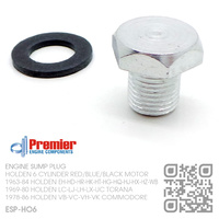 PREMIER SUMP PLUG STANDARD SIZE [HOLDEN 6-CYL RED/BLUE/BLACK MOTOR]