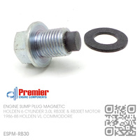 PREMIER MAGNETIC SUMP PLUG STANDARD SIZE [HOLDEN 6-CYL RB30E & RB30ET TURBO 3.0L MOTOR]