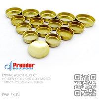 PREMIER BRASS WELCH PLUG KIT [HOLDEN 6-CYL 132  GREY MOTOR]