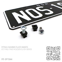 FRONT BUMPER BAR NUMBER PLATE NUT INSERTS & SCREWS [EJ-EH]