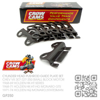 CROW CAMS PERFORMANCE STEPPED 5/16" PUSHROD GUIDE PLATES [CHEV V8 307-327-350 SMALL BLOCK MOTOR]