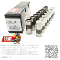 CROW CAMS PERFORMANCE HYDRAULIC VALVE LIFTER SET [CHEV V8 307-327-350 SMALL BLOCK MOTOR]