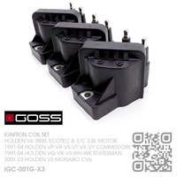GOSS IGNITION COIL SET [HOLDEN V6 3800, ECOTEC & SUPERCHARGED 3.8L MOTOR]