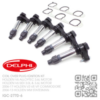 DELPHI COIL OVER PLUG IGNITION KIT  [HOLDEN V6 ALLOYTEC 3.6L & SIDI 3.0L & 3.6L MOTOR]