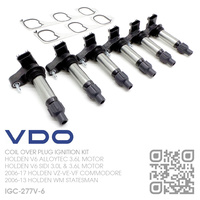 VDO COIL OVER PLUG IGNITION KIT  [HOLDEN V6 ALLOYTEC 3.6L & SIDI 3.0L & 3.6L MOTOR]