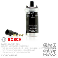 BOSCH 12 VOLT BARREL IGNITION COIL [HOLDEN 6-CYL RED MOTOR]
