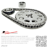 JP PERFORMANCE SINGLE ROW ROLLER TIMING CHAIN KIT [HOLDEN V8 GEN III LS1 5.7L MOTOR][3 BOLT CAM]
