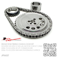 JP PERFORMANCE SINGLE ROW ROLLER TIMING CHAIN KIT [HOLDEN V8 GEN IV LS2 6.0L MOTOR][3 BOLT CAM]