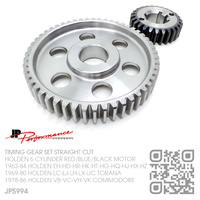 JP PERFORMANCE STRAIGHT CUT STEEL TIMING GEAR SET [HOLDEN 6-CYL RED/BLUE/BLACK MOTOR]
