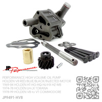 JP PERFORMANCE HIGH VOLUME OIL PUMP & DRIVE SHAFT [HOLDEN V8 RED/BLUE/BLACK/INJECTED MOTOR]