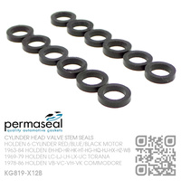 PERMASEAL RUBBER VALVE STEM SEALS [HOLDEN 6-CYL RED/BLUE/BLACK MOTOR]