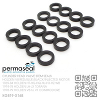 PERMASEAL RUBBER VALVE STEM SEALS [HOLDEN V8 RED/BLUE/BLACK/INJECTED MOTOR]