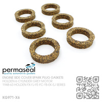 PERMASEAL SIDE COVER SPARK PLUG GASKETS [HOLDEN 6-CYL 132 & 138 GREY MOTOR]