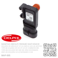 DELPHI MAP SENSOR [HOLDEN V8 GEN III LS1 5.7L & GEN IV LS2 6.0L MOTOR]