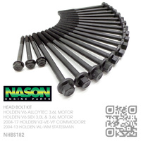 NASON HEAD BOLT KIT [HOLDEN V6 ALLOYTEC 3.6L & SIDI 3.0L & 3.6L MOTOR]