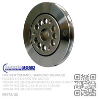 POWERBOND RACE SERIES PERFORMANCE HARMONIC BALANCER [HOLDEN 6-CYL RED MOTOR]