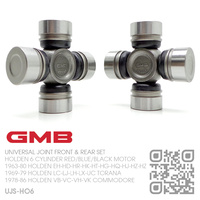 GMB UNIVERSAL JOINT FRONT & REAR SET [HOLDEN 6-CYL RED/BLUE/BLACK MOTOR]