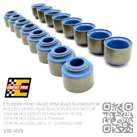 ENGINE PRO PERFORMANCE FLUOROVITON VALVE STEM SEALS [HOLDEN V8 RED/BLUE/BLACK/INJECTED MOTOR]