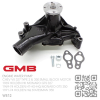 GMB WATER PUMP [CHEV V8 327 TYPE 2 & 350 SMALL BLOCK MOTOR]