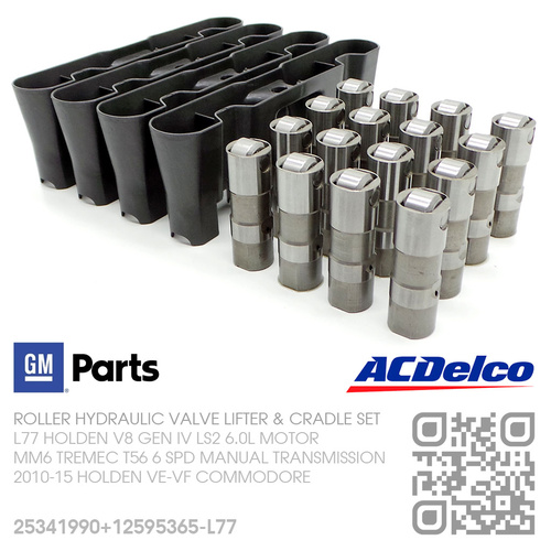 GM PERFORMANCE ROLLER VALVE LIFTER & ACDELCO CRADLE SET [L77 HOLDEN V8 GEN IV LS2 6.0L MOTOR]