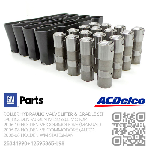 GM PERFORMANCE ROLLER VALVE LIFTER & ACDELCO CRADLE SET [L98 HOLDEN V8 GEN IV LS2 6.0L MOTOR]