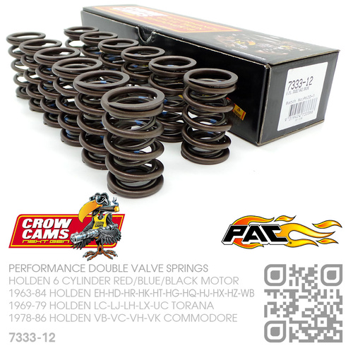 CROW CAMS PERFORMANCE DOUBLE VALVE SPRING SET [HOLDEN 6-CYL RED/BLUE/BLACK MOTOR]